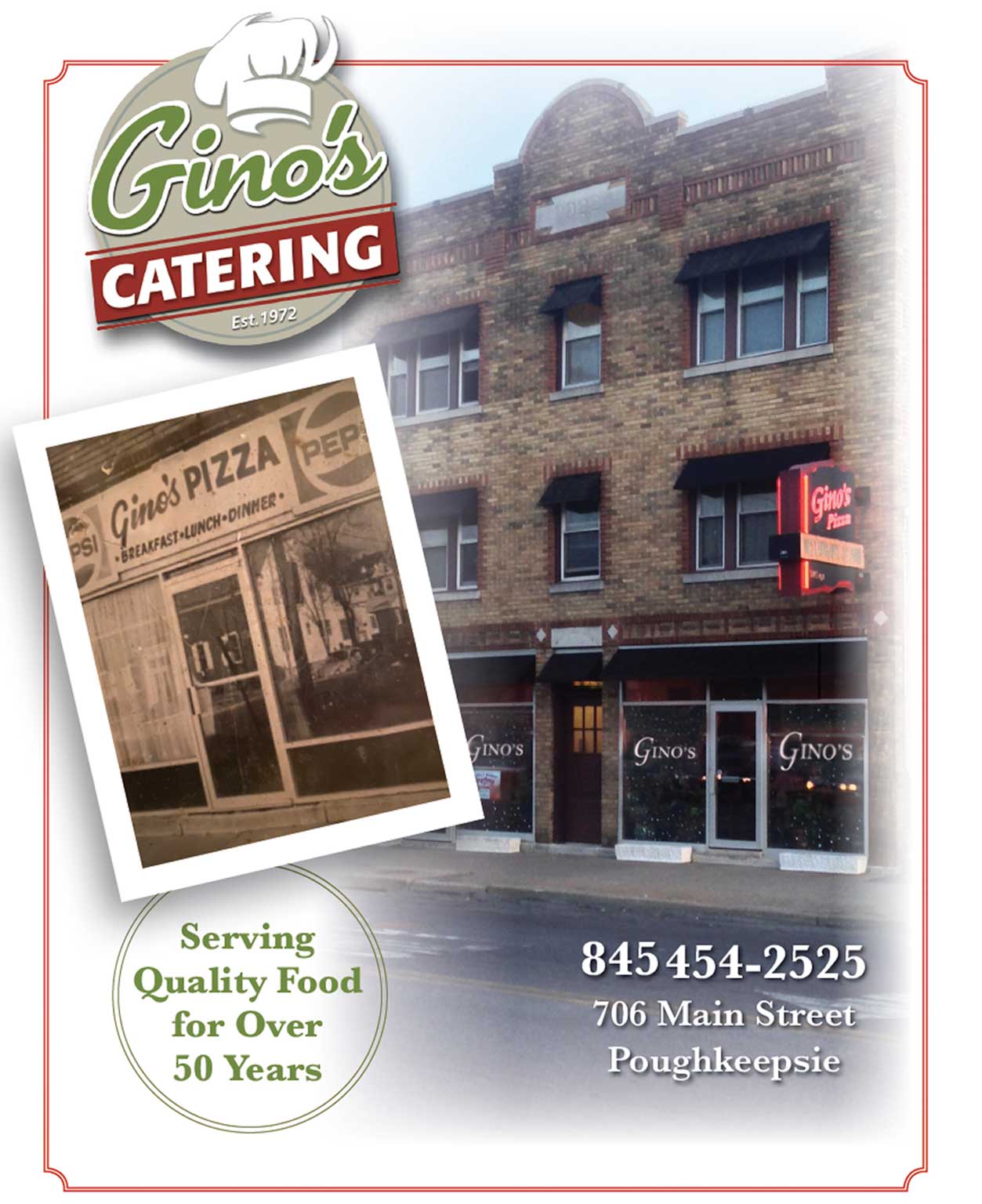 Catering Ginos Pizzeria Main Street Poughkeepsie Aug 2023