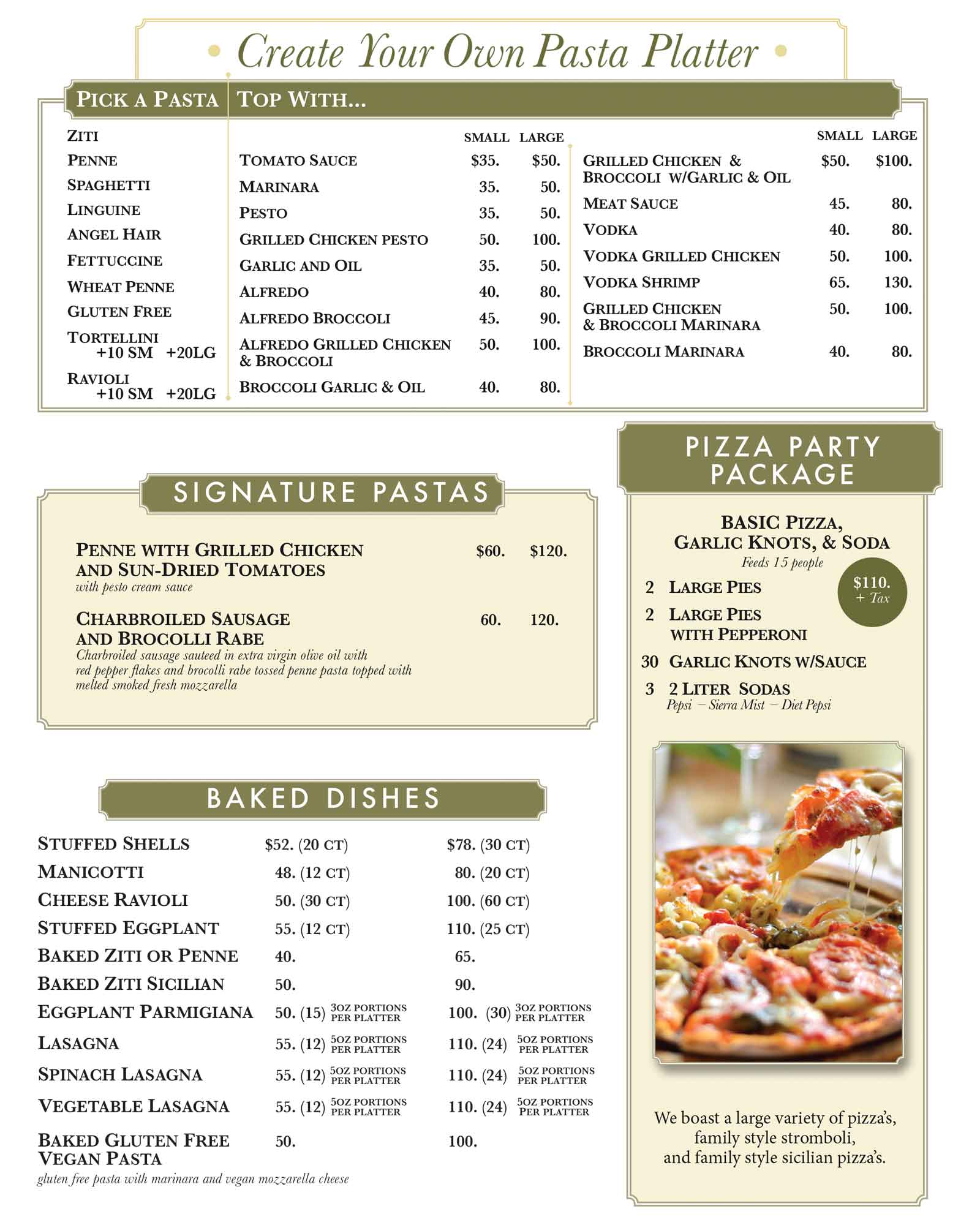 Gino's Pizza Poughkeepsie Pasta, Baked DIshes, Pizza July 2025